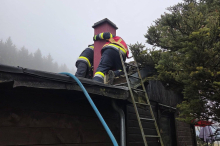 Feuerwehreinsatz in Schrebergartensiedlung in St. Veit