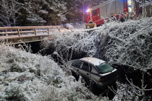 Schneefahrbahnen im Mürztal: Zahlreiche Unfälle forderten Feuerwehren