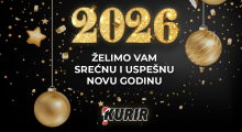 SREĆNU NOVU GODINU ŽELI VAM VAŠ KURIR! Hvala vam na poverenju i podršci - da i u 2026. godini zajedno rušimo sve rekorde i ređamo uspehe! 