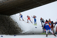 Boj smučarskih tekačev v Val di Fiemmeju z zaključnim vzponom
