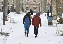 Največ snega bo zapadlo v južni Sloveniji, zaradi burje na Primorskem omejitve v prometu