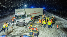 Unwetter: Dutzende Unfälle bei Glätte – Polizei mehrfach im Einsatz