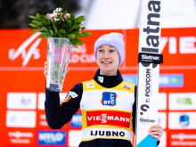 Nika Prevc na Ljubnem do pokra zmag in jubileja: Raje kot na lestvico sem osredotočena nase