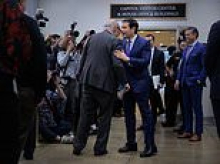 Too big for his boots? Marco Rubio wears new shoes in the White House ordered for him by Donald Trump - the only problem is... they don't fit