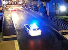 Moment drug driver raced through town at up to 120mph pursued by the police - and only stopped when he ran out of petrol