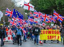 Hundreds march in Crowborough again in protest of Government plan to house 600 male migrants in former army barracks