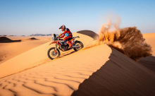 Najprej dirkanje s 160 km/h, potem v sipine, na koncu 