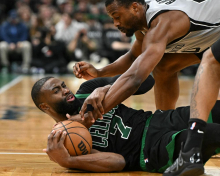 Jaylen Brown zaradi kritike sodnika ob 30 tisoč evrov