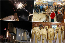 Srpska Nova godina dočekana u Čajetini: Prvi put Liturgija u ponoć, pa vatromet  
