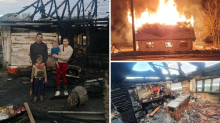 FOTO Buktinja u Glini: 'Žena nas je probudila da bježimo, kuća nam je potpuno izgorjela'