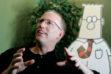 Umrl je Scott Adams, risar Dilberta, stripa o absurdu pisarniškega življenja