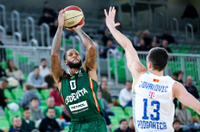 Cedevita Olimpija v obračunu vodilnih izgubila proti Budućnosti