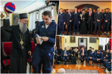 Patrijarh Porfirije ugostio vaterpolo reprezentaciju Srbije: Dobio poklone od kapitena (FOTO)