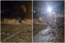 Ogromni komadi stena obrušili se na put. Drama kod Donjeg Milanovca, saobraćaj blokiran (VIDEO)