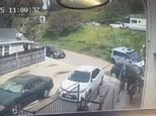 Wild moment out-of-control Waymo slams into cars on narrow LA street