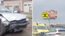 VIDEO Jedan čovjek ozlijeđen u sudaru dva auta u Zagrebu