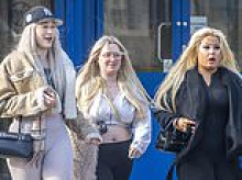 Party girls hit hotel worker over head with phone and trashed reception weeks after they attacked club door staff who threw them out for being too drunk