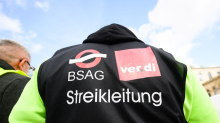 Arbeitskampf: Verdi: Am Montag Warnstreik im Bremer Nahverkehr