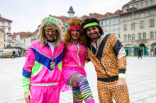 Startklar für den Faschingsumzug der Kleinen Zeitung