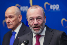 Vodja EPP-ja Manfred Weber ob obisku Slovenije izrazil podporo SDS-u in NSi-ju