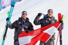 Feller und Kriechmayr nach Silber: „Wir sind schon zwei g‘scheite Pfeifen“