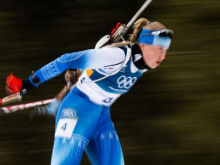 Grenlandska biatlonka odločna: Nikoli ne bom dirkala za ZDA!