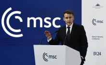 Macron v Münchnu o Evropi: Vsi bi se morali zgledovati po nas, namesto da nas kritizirajo