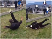 Šok na Zadušnice: Muškarac napravio neviđeni skandal na groblju - Bruka i sramota  (VIDEO)
