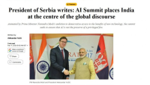AUTORSKI TEKST PREDSEDNIKA SRBIJE U NAJČITANIJIM NOVINAMA U INDIJI! Vučić: Odnosi Srbije i Indije temelje se na saradnji i poštovanju