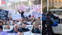FOTO Novi protest u Sarajevu: Vozač krenuo na prosvjednike, uhićen je, pronašli mu drogu!