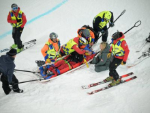 Spodbudne novice: smučarka prostega sloga Sharpe po hudem padcu v stabilnem stanju