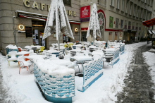 Avstrijo zajelo obilno sneženje: 