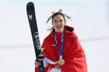 Freeski-Superstar Eileen Gu holte Olympia-Gold in der Halfpipe