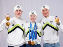 Slovenska olimpijska reprezentanca na sprejemu v Ljubljani