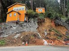 Gorgeous California forest home is now on verge of collapsing onto nearby road