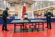 VUČIĆ IGRAO PARTIJU STONOG TENISA SA LIDEROM KAZAHSTANA Istakao da je Tokajev najbolji stonoteniser među političarima i poručio: VELIČANSTVENO GOSTOPRIMSTVO