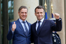 Golob in Macron izrazila tudi zadovoljstvo ob uspehu pobude Moj glas, moja odločitev