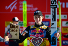 Prevc v finalu poletel najdlje in za 1,1 točke ugnal Embacherja