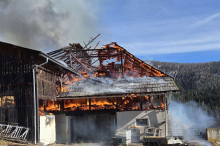 Landwirt rettet Dutzende Tiere aus brennendem Stallgebäude