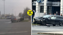 FOTO Kaos kod Avenue Malla: Sudarila se dva automobila, dvoje ljudi prevezeno u bolnicu