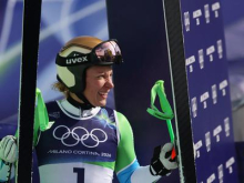 Ilka Štuhec izjemno hitra, a z napako