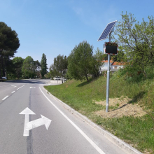 Prikazovalniki hitrosti tudi kot eden ključnih dejavnikov večje prometne varnosti