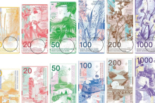 Fossilien als Wasserzeichen: Muscheln und Flugsaurier sollen Schweizer Geldscheine fälschungssicher machen