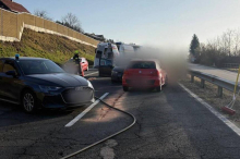 Verletzte Person nach Verkehrsunfall auf der Kärntner Straße