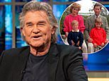 A Royal flush! Kurt Russell reveals King Charles, Diana, William and Harry all stayed in his home for family holiday - and Goldie Hawn 'got talking' to Fergie