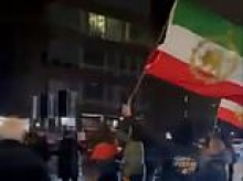 Iran war comes to London: Moment Iranians clash with each other in violent scenes outside mosque in the capital