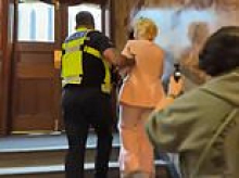 Gender rights activist Kellie-Jay Keen forced out of Women's Day event for asking about single-sex services