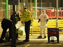 Manhunt for acid attacker who threw substance at passenger as he got off the train