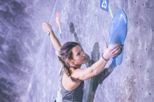 Bouldern: Grazerin Katharina Bergmann erkletterte in ihrer Heimhalle ihr erstes Gold