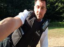 Mother's fury after police officer who took selfies while guarding her teenage son's murder scene walks free